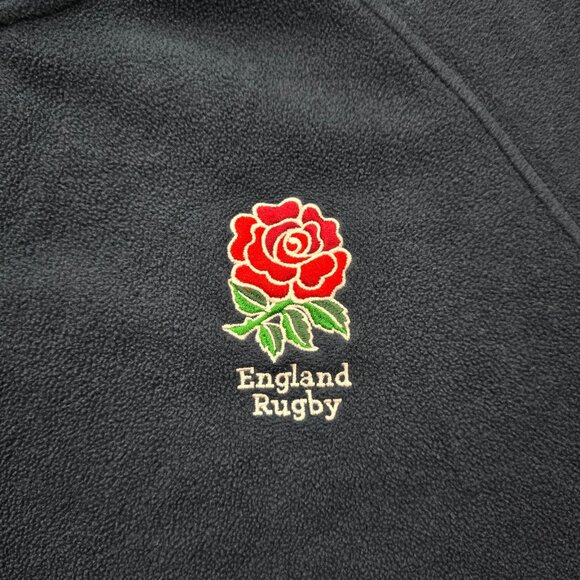 Rugby World Cup Sweater Men Large Navy Blue Japan 2019‎ England 1/4 Zip Fleece - Picture 5 of 12